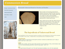 Tablet Screenshot of communionbread.org